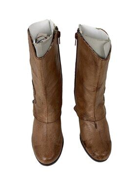 BC Brown Leather Mid-Calf Boots – Women’s Size 6